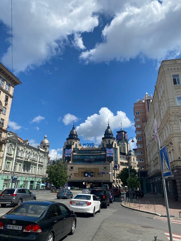 Kyiv street scenes and interior water damage, summer morning