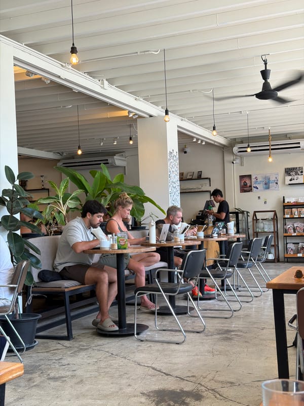 Laid-back café morning in Choeng Mon with food and quirky décor