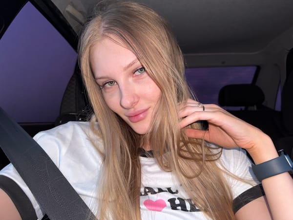 Car selfies during twilight in Perm, Russia