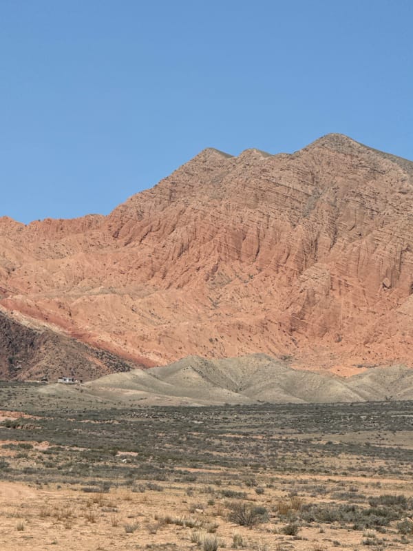 Mountain landscape documented in Ak Say, Kyrgyzstan