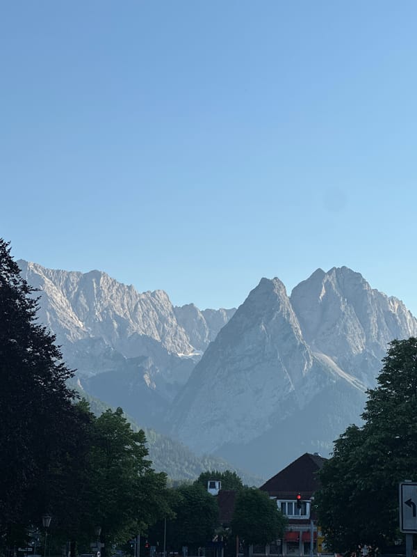 Sunny afternoon exploring Garmisch-Partenkirchen with Zugspitze views