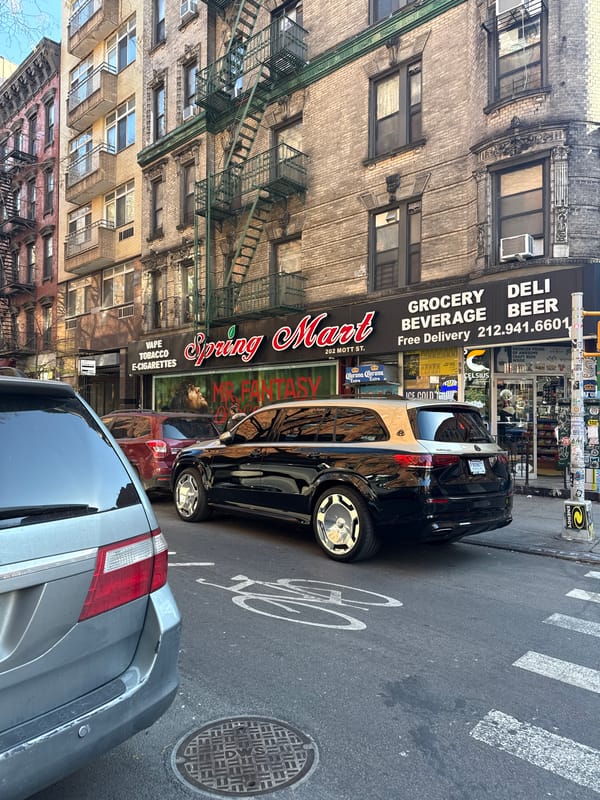 Luxury Maybach SUV spotted parked outside NYC grocery store