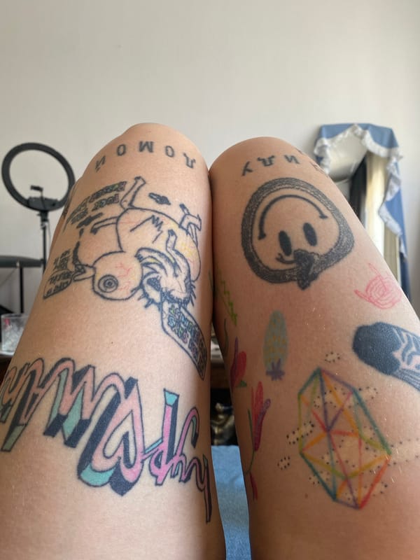 Tattoos, a kitten, and a quiet Tbilisi morning