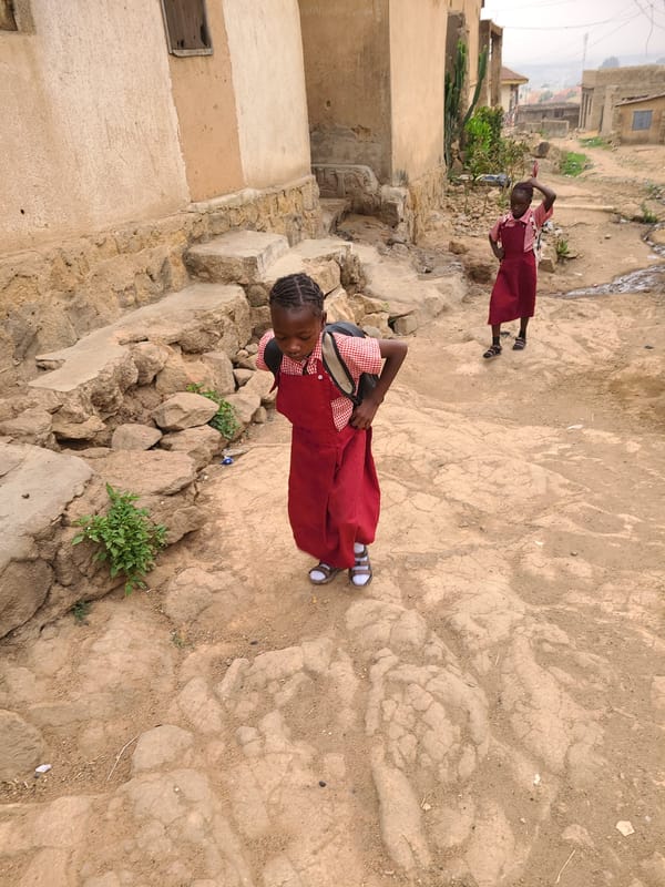 Morning daily life observed in Jos neighborhood