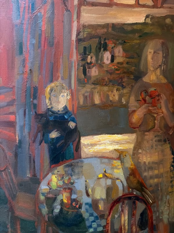 Art collection and pet documented in Levkovo, Russia