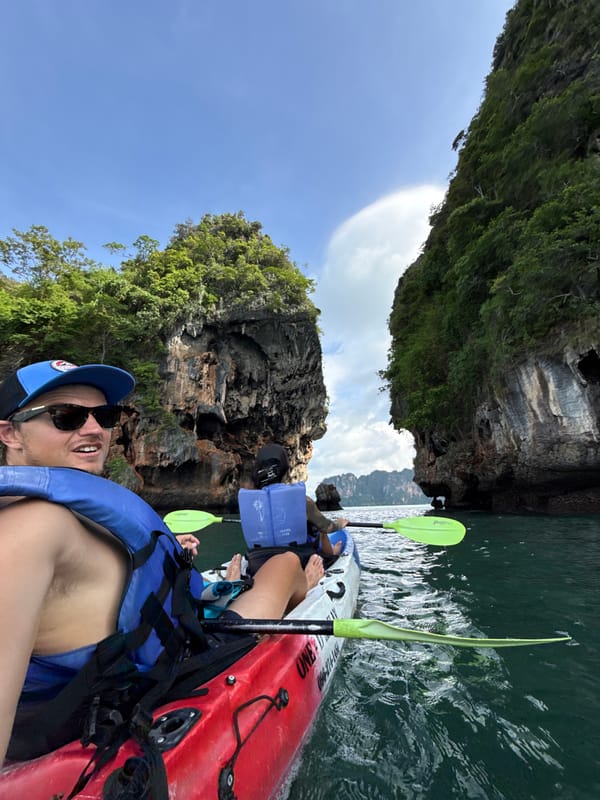 Kayaking the limestone karsts of Ban Ao Nang