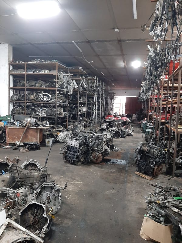 Automotive parts warehouse documented in Sliven, Bulgaria
