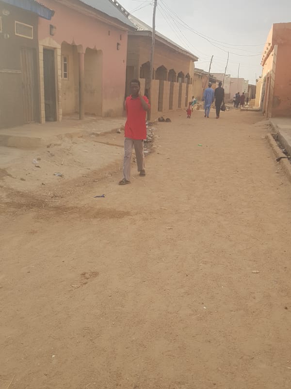Daily life moments captured on dirt streets of Dutsinma