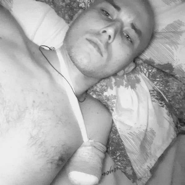Injured man observed lying down in Tashkent