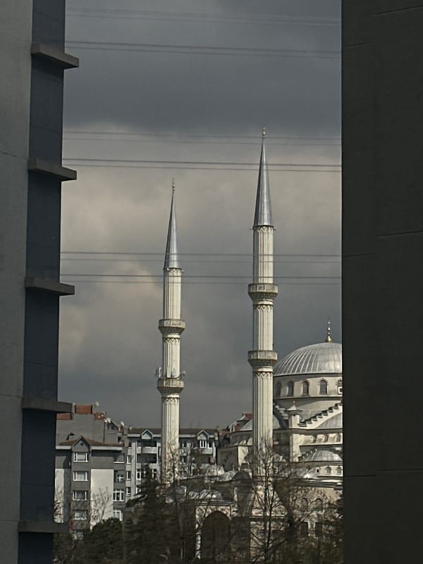 Woman and child photographed in Esenyurt, Turkey morning
