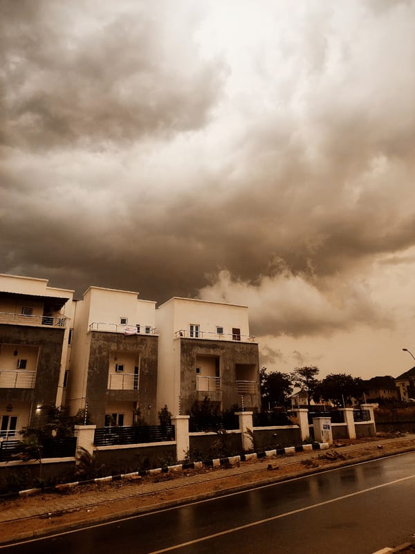 Abuja resident captures stormy afternoon scenes, garden blooms