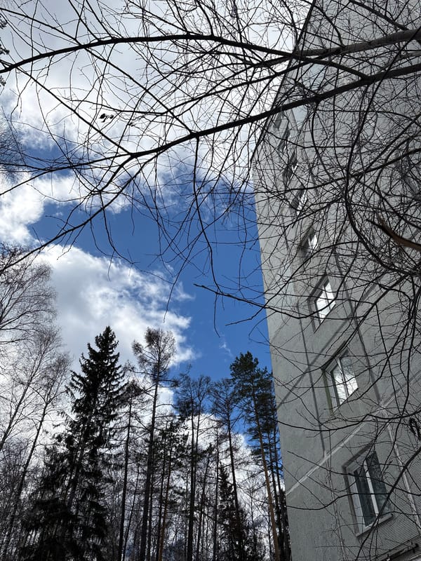 Low-angle architectural view captured in Ust-Ilimsk, Russia
