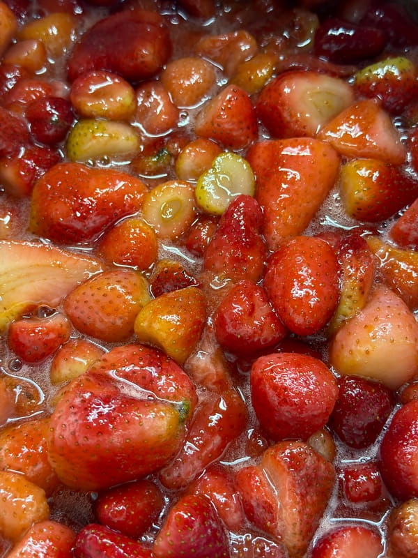 Home cooking session features strawberries and fresh cheese in Belgrade