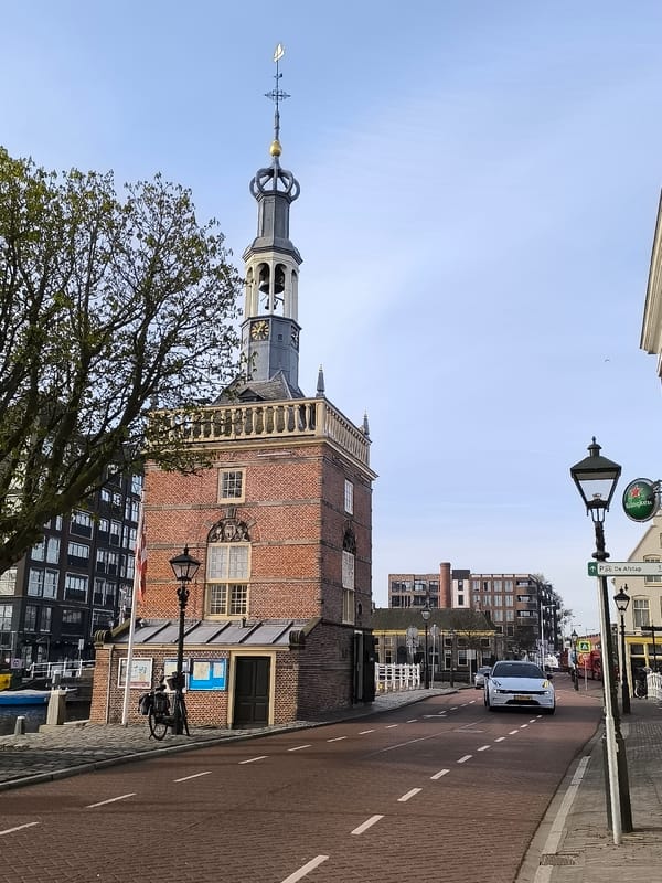 Morning scenes captured around historic Alkmaar landmarks