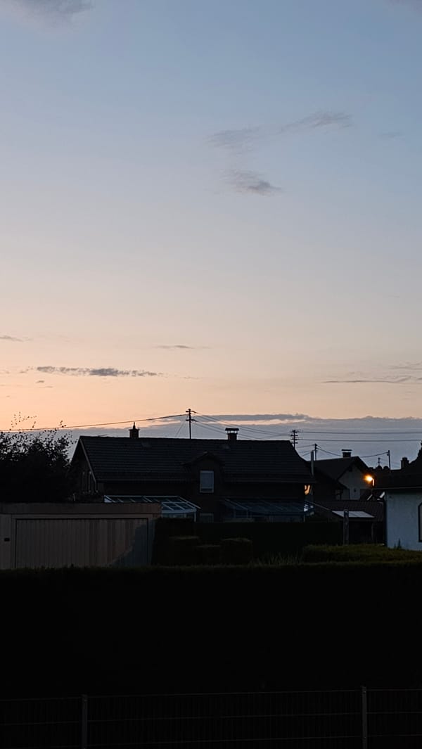 Dusk to dark: a residential corner and its surroundings