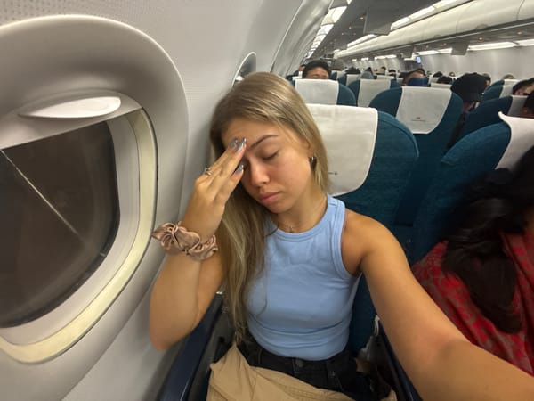 Airline passenger observed during flight near Vietnam