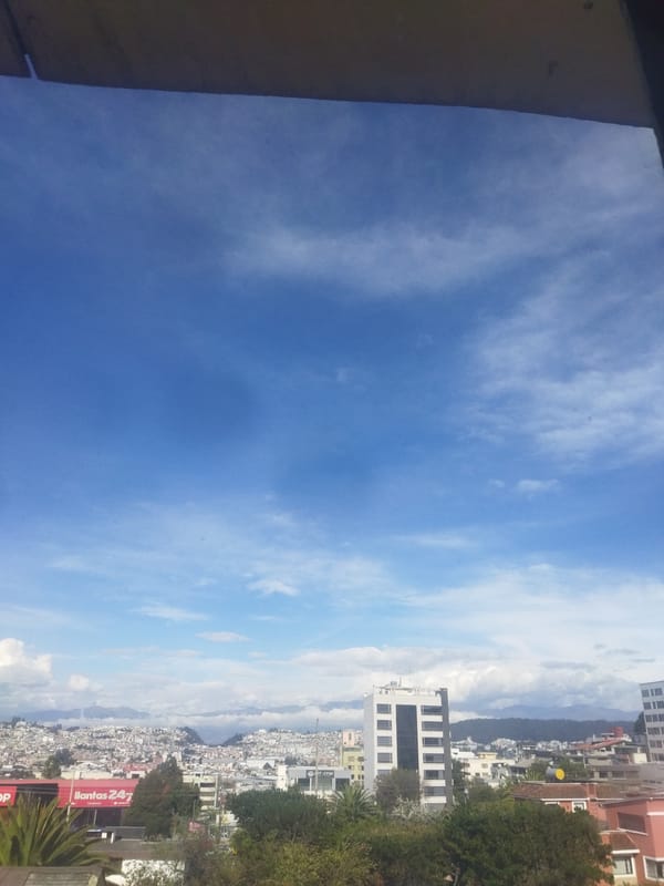 Quito resident captures city views and dinosaur toy