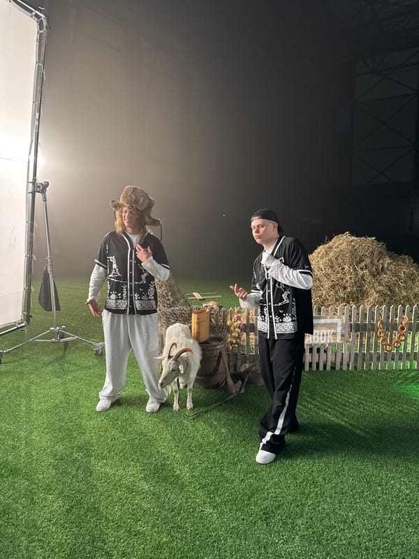Film production featuring traditional Russian costumes filmed in Balashikha