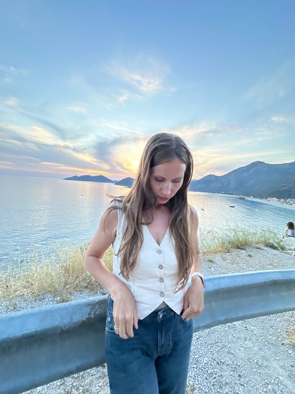 Woman observed near barrier in Fethiye, Turkey