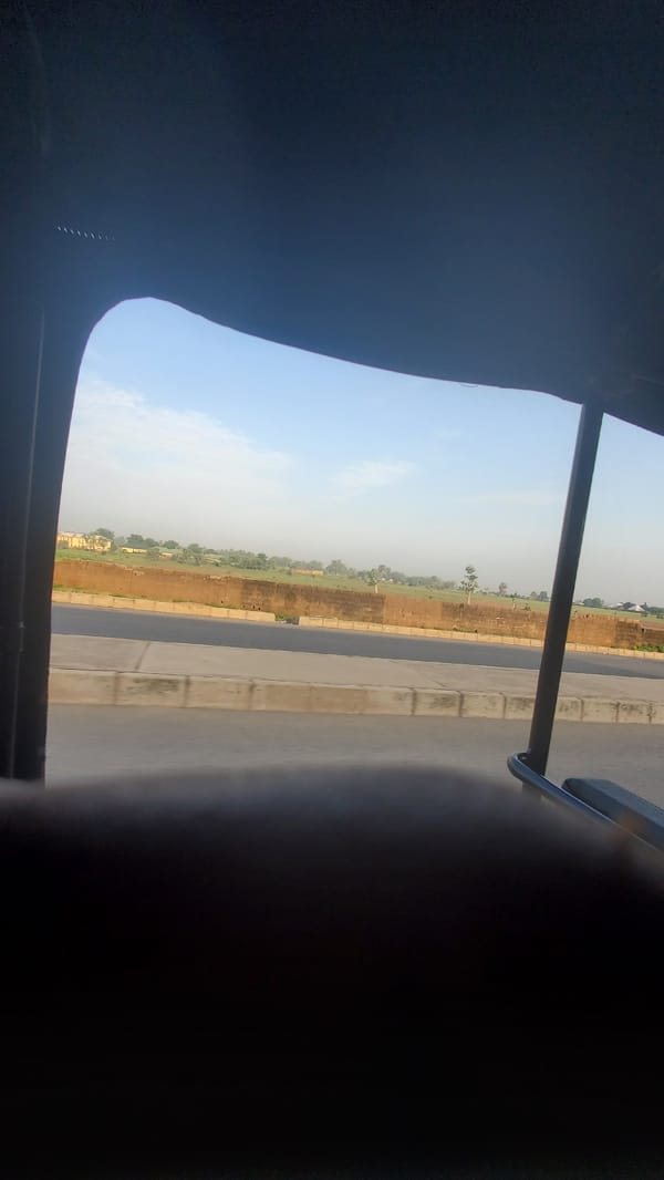 Roadside and construction scenes near Jalingo, Nigeria