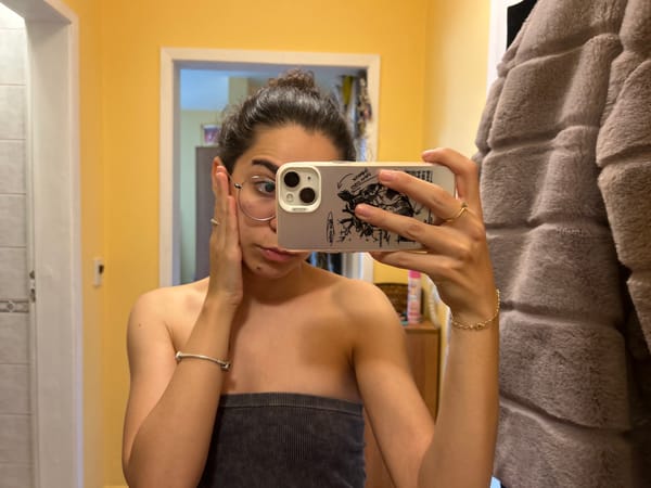 Mirror selfie session at home in Sofia, multiple angles
