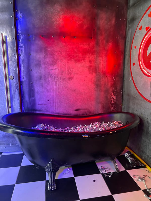 Bathtub filled with confetti documented in Novosibirsk interior