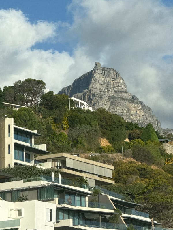 Table Mountain views captured amid Cape Town construction activity