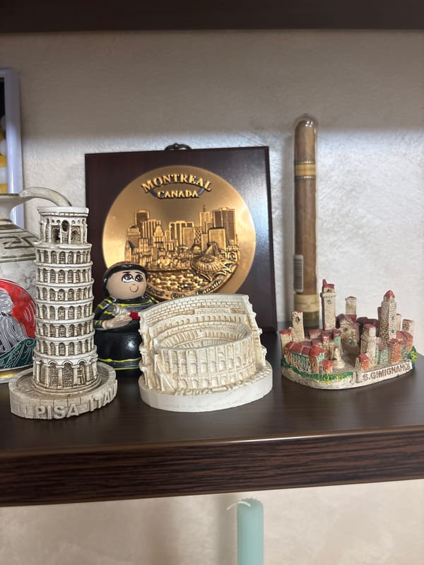 Travel souvenirs documented in Plovdiv, Bulgaria