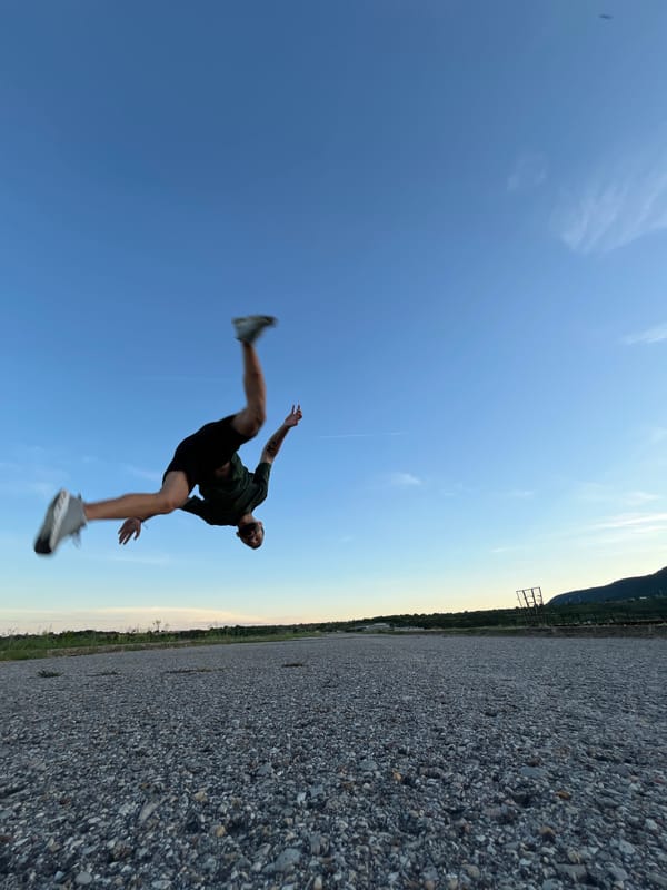 Backflips and selfies on a summer afternoon in Shumen