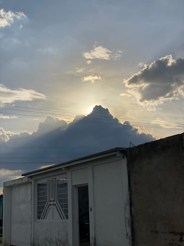 Mixed clouds and sunlight observed over Tinaquillo, Venezuela