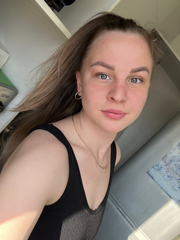 Woman takes indoor selfie in Izhevsk, Russia