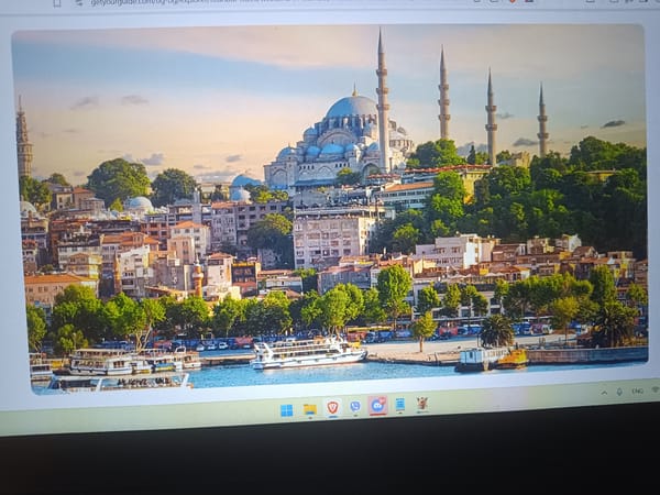Person in Germany views Istanbul travel content online