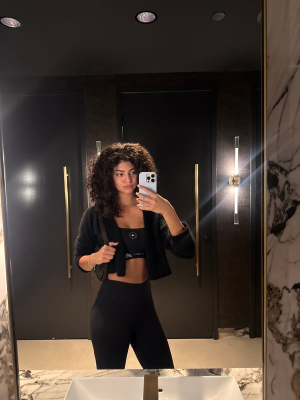 Woman takes bathroom selfie in West Hollywood