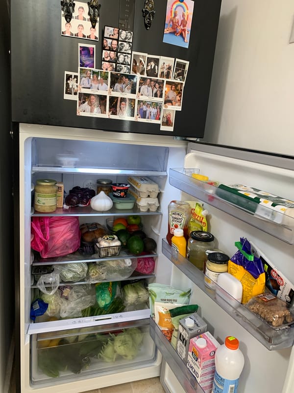 Morning domestic moments documented in Tel Aviv household