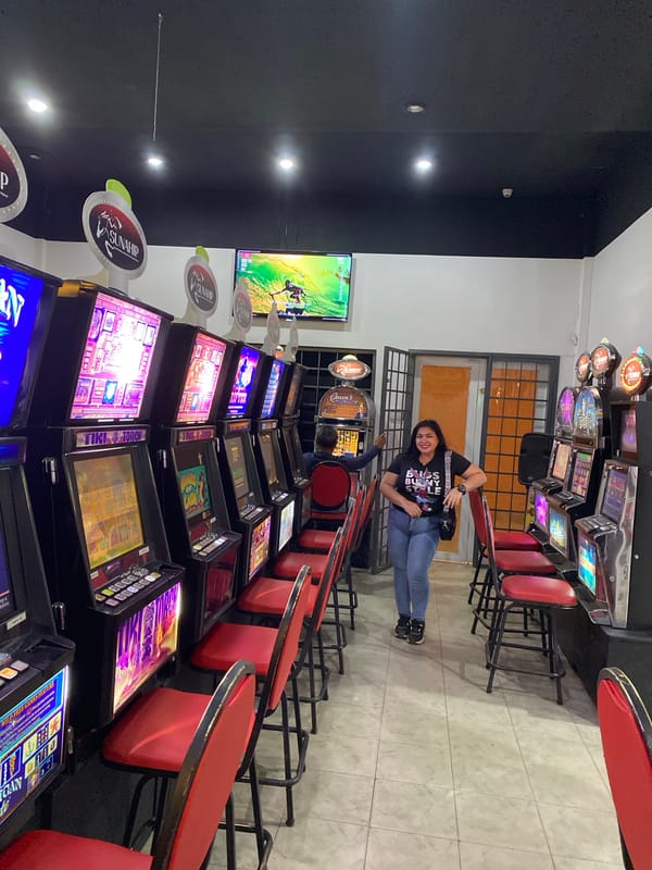 Casino interior documented in Juan Griego, Venezuela