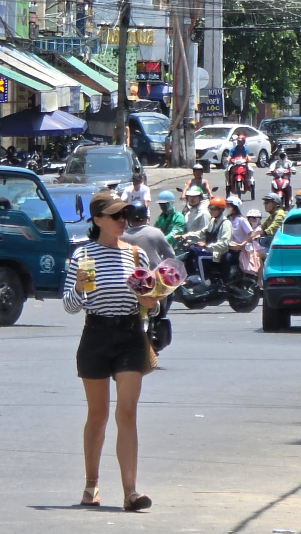 Early morning street life documented in Nha Trang, Vietnam