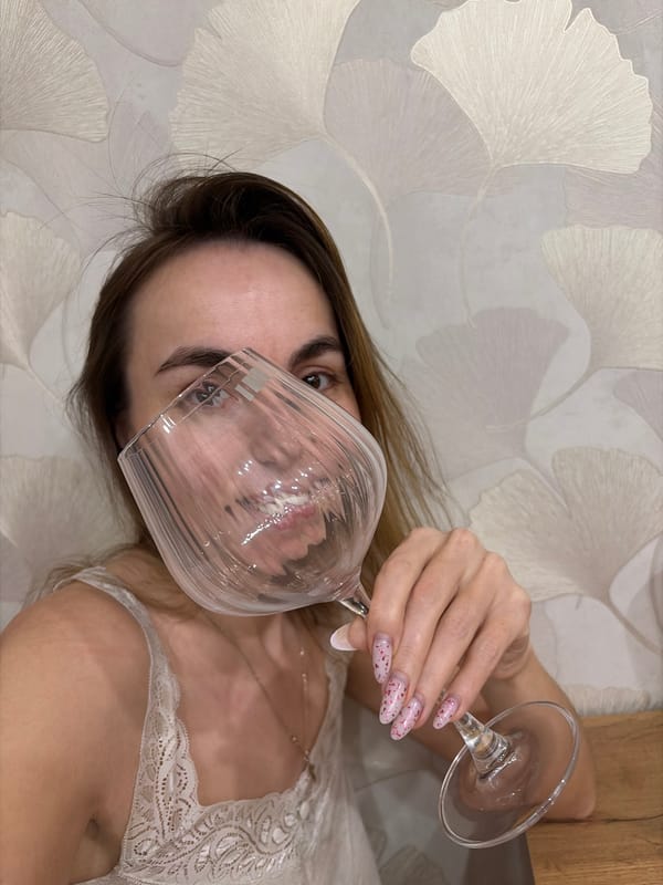 Women take creative selfies with props in Izhevsk