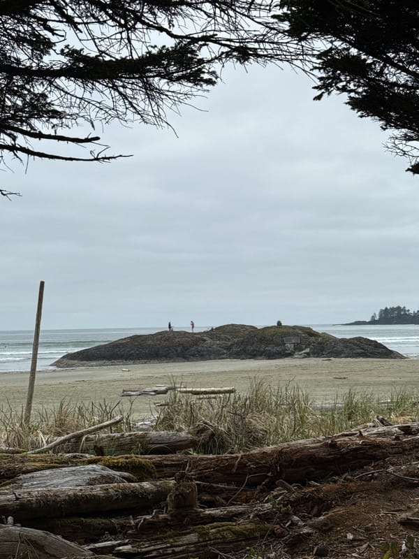 Nighttime beach scenes documented at Long Beach, Canada