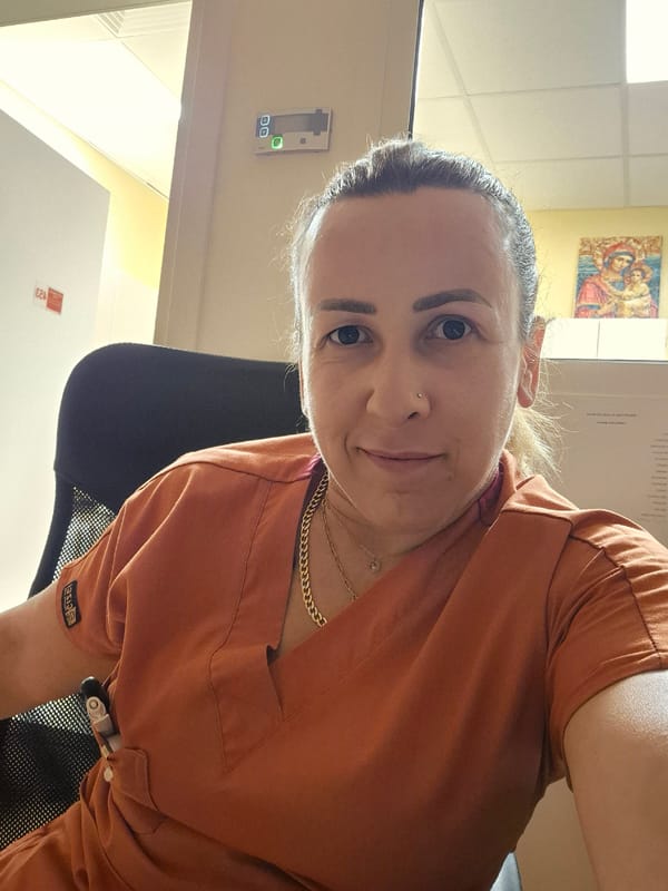 Behind the scenes at a medical office during a shift