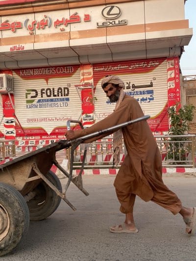 Daily street commerce captured in Kandahar, Afghanistan