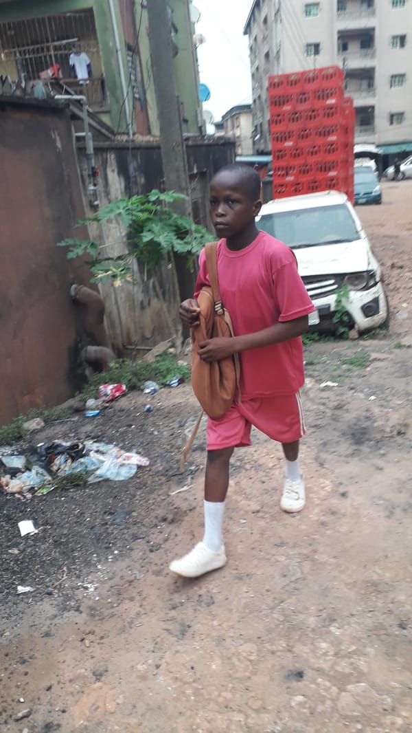 Daily life unfolds on Obosi streets during morning hours