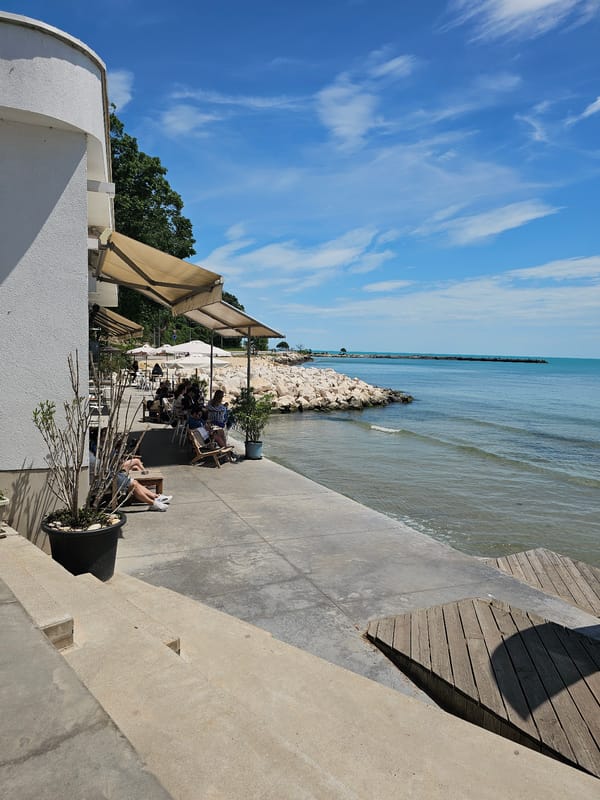 Sunny morning brings coastal community to life with recreation