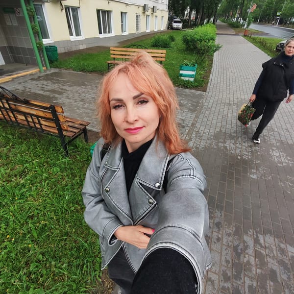 Mother and child visit bear topiary park in Chaikovsky