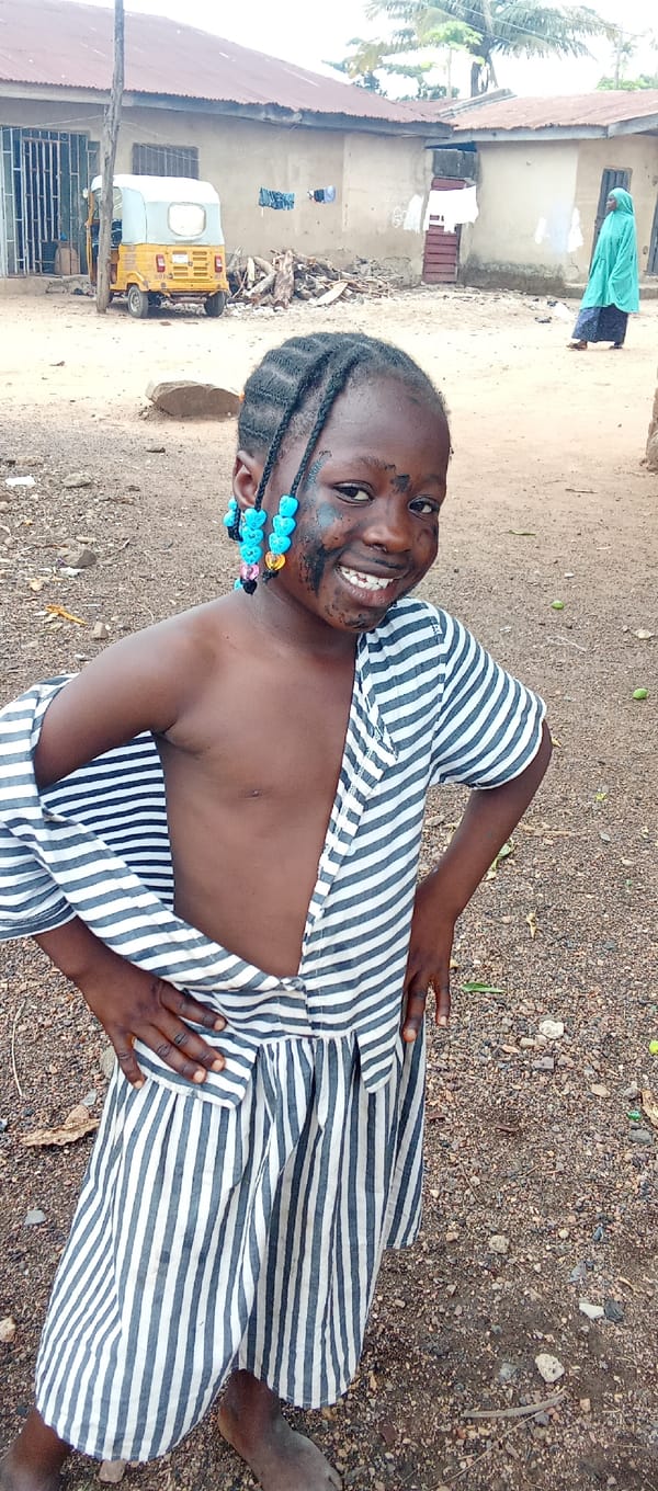 Children's playtime captured in Akwanga, Nigeria streets