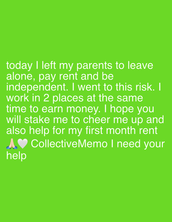 Young adult moves out of parents' home in Yerevan