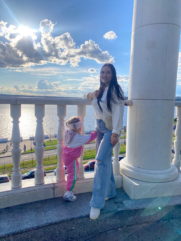Afternoon scenes captured around Izhevsk waterfront and cathedral district