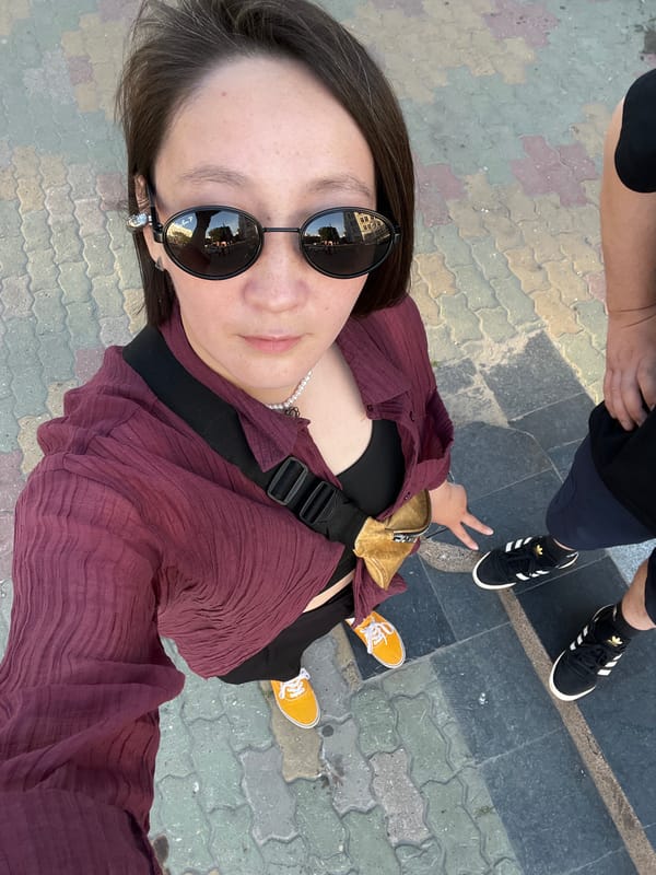 Sunny summer afternoon on the streets of Khabarovsk