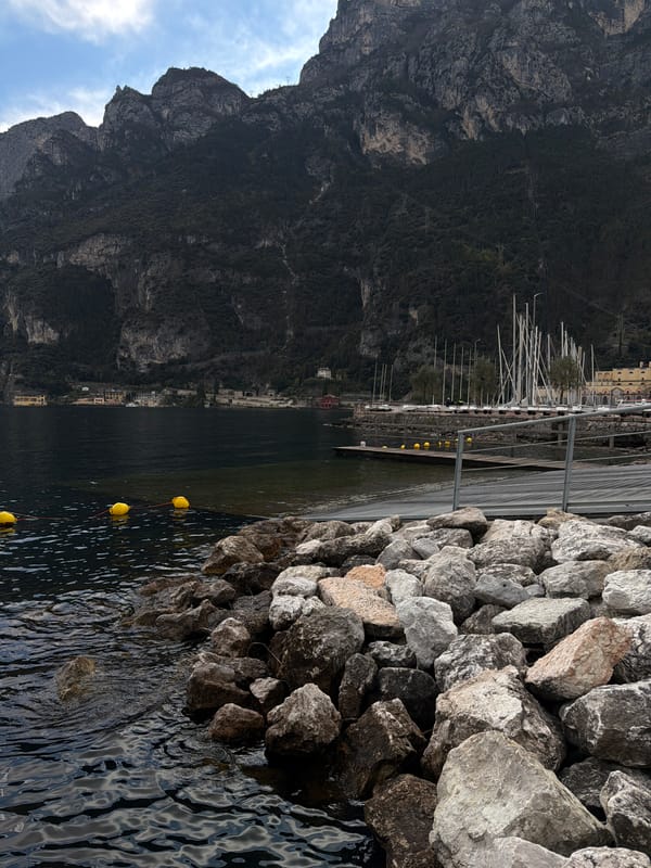Harbor scenes captured at Riva del Garda waterfront