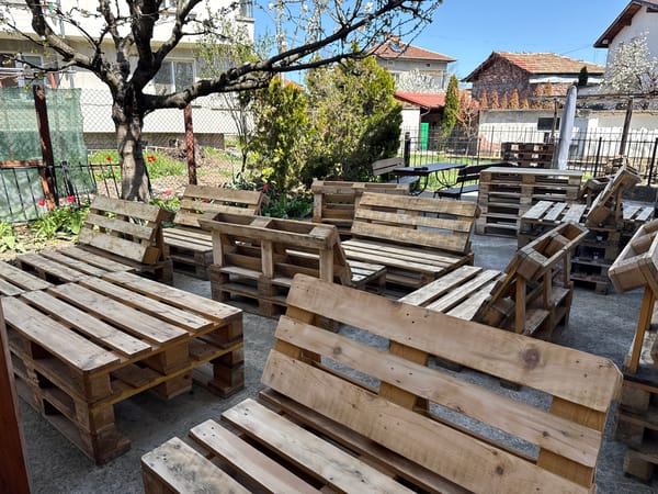 Spring day captured in Tryavna Bulgaria backyards