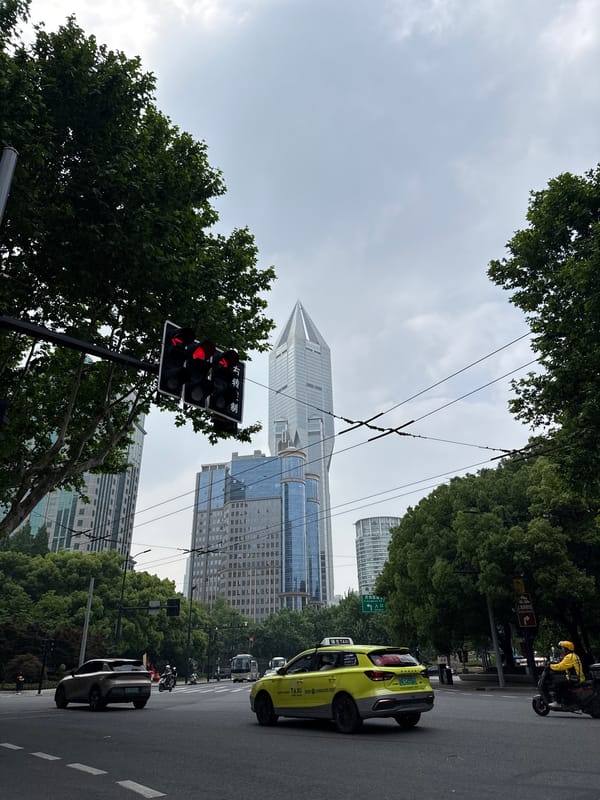 Morning urban scenes documented across Shanghai neighborhoods
